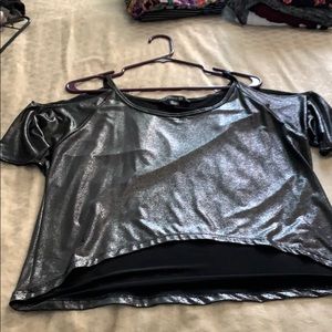 Metallic crop top